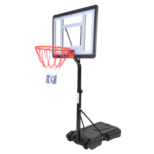 HY-B064S Portable Movable Swimming Pool PVC Transparent Backboard Basketball Stand  Basket Adjustment Height 1.15m-1.35m  Maximum Applicable For 7    Ball