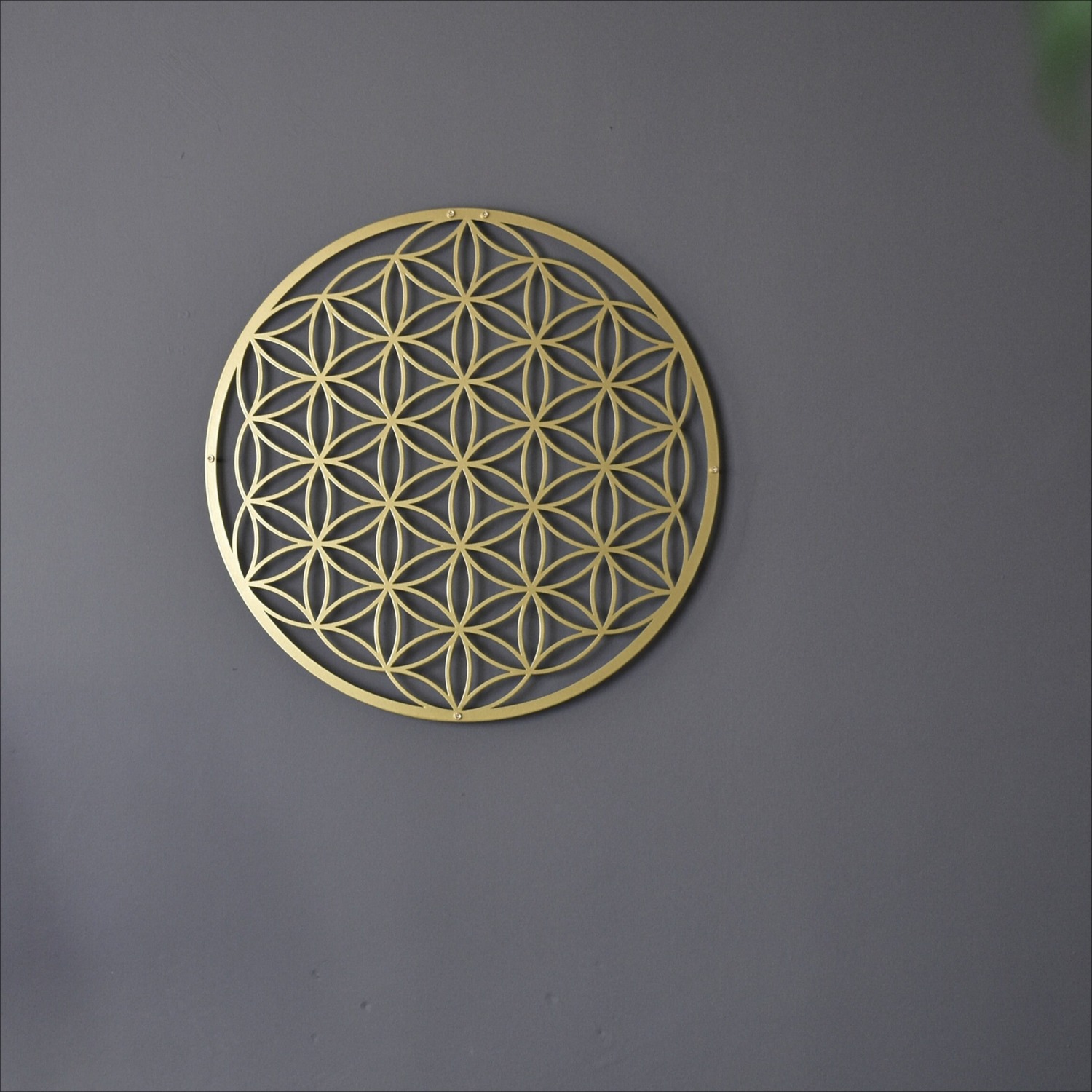Zen Lotus Metal Wall Art Boho Chic Floral Hanging For Living Room Bedroom