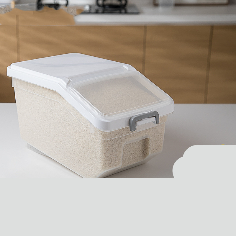 Title 12, Kitchen Rice Bucket Household Sealed Rice Box 2...