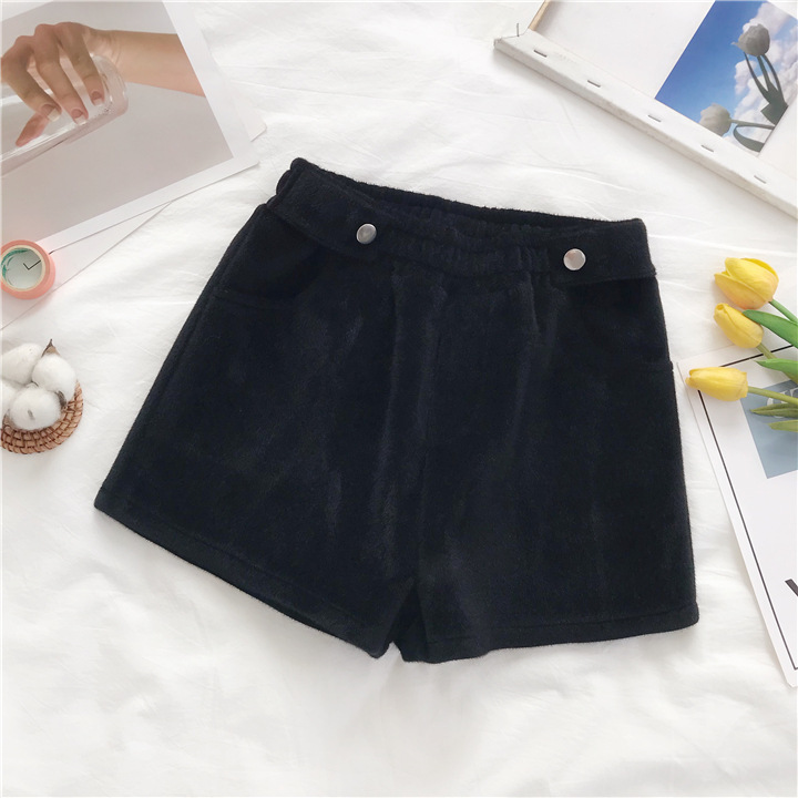 Title 1, All-match outer wear woolen shorts