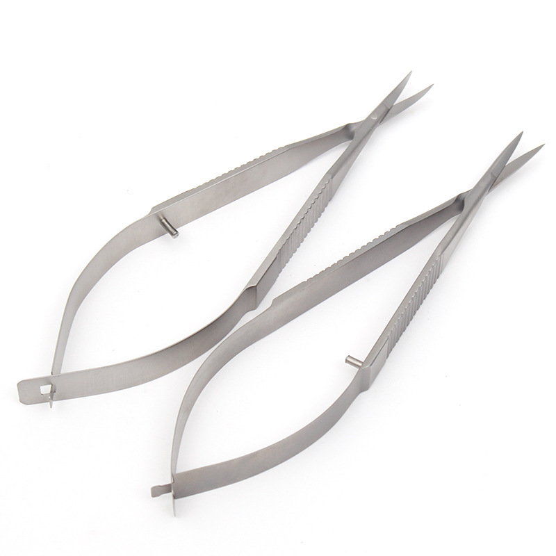 Corneal Scissors Ophthalmic Microinstruments With Flat Handle For Dismantling Stitches Flat Handle Straight Head - Shop at LoveMi