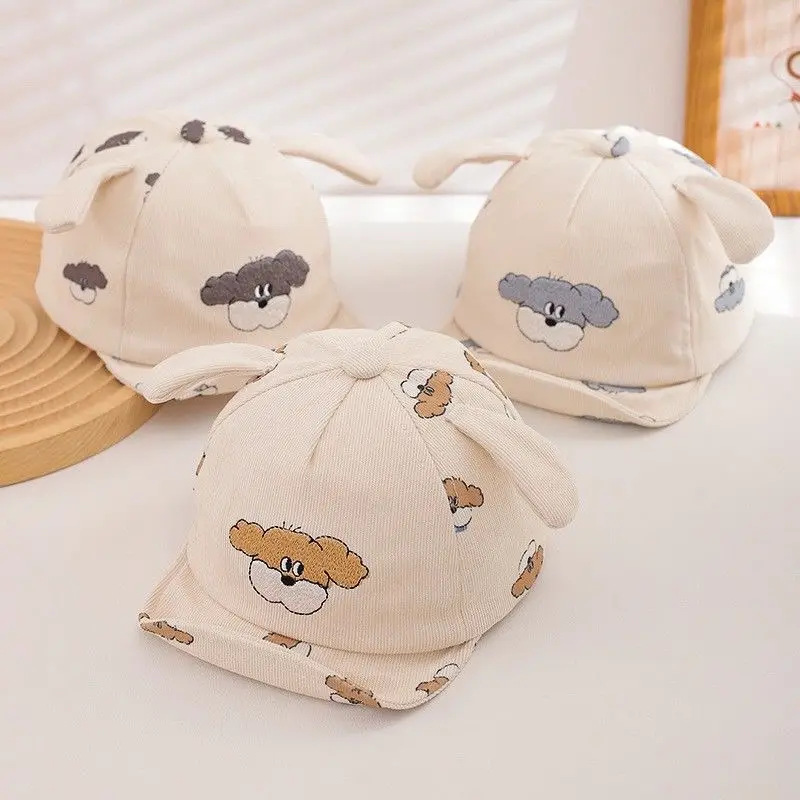 Three-dimensional Long-eared Puppy Baby Soft Brimmed Baseball