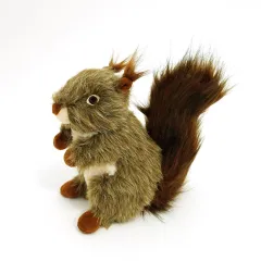 Squeaky Dog Toy Pet Toy Dog Biting Toy Dog Squirrel Plush Toy Interactive Chewing Toy For Small Large Dogs Aggressive Chewers - Brown - View 1