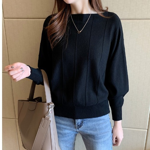 New Style Bat Sleeve Sweater Women Loose Lazy Knit Bottoming Shirt
