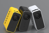 Mini projecteur LED - édition jaune, projection 15-100 pouces, 24 lumens ANSI – Image 3