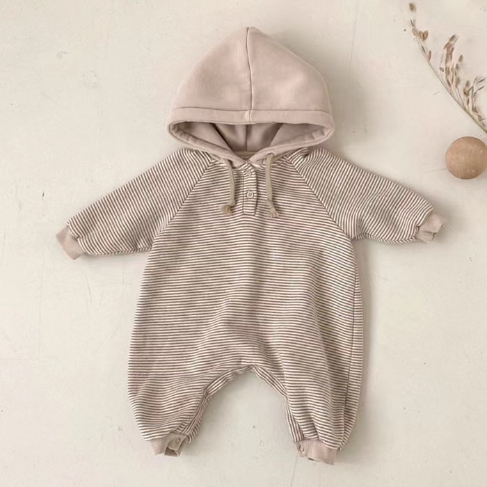 Baby Fashion Hooded Long Sleeve Bodysuit