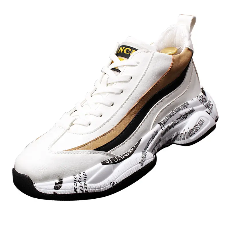 Casual Men's Shoes All-match High-top Sneakers Increase