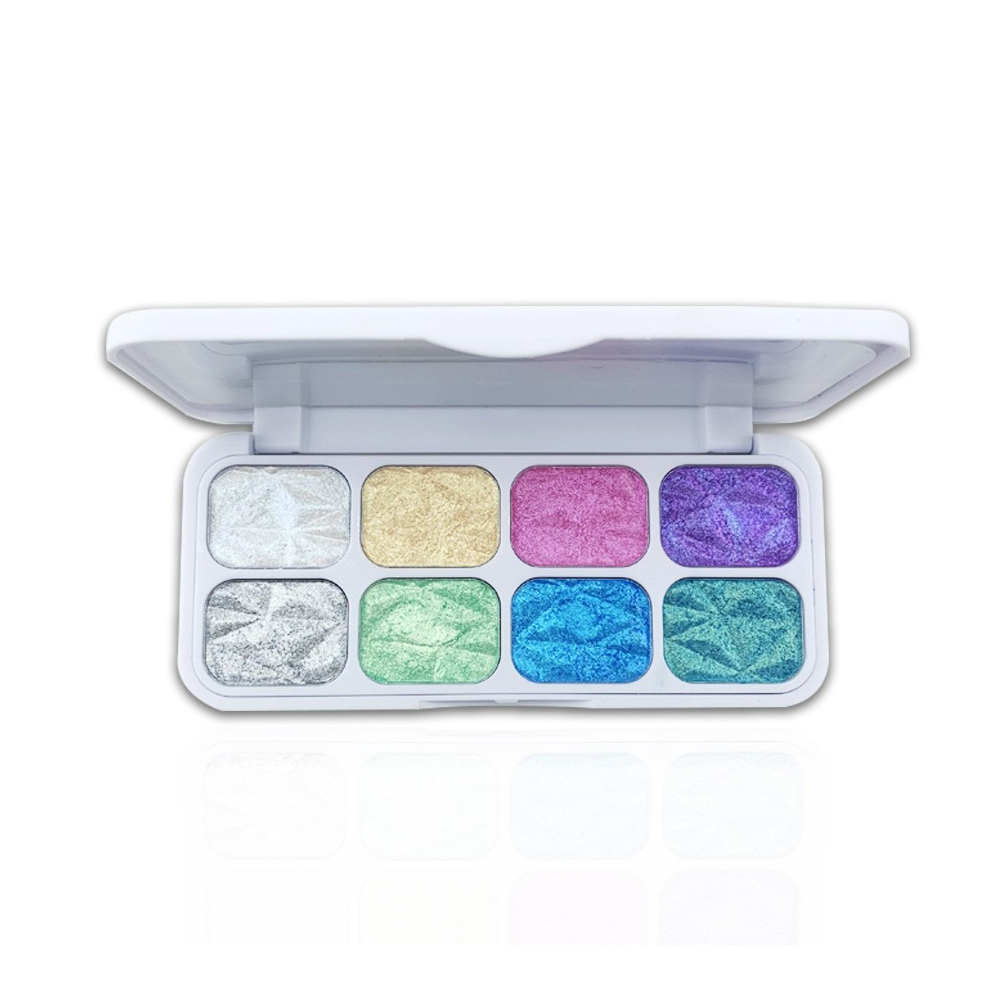 8 Colors Macaron Chameleon Eye Shadow Plate,Shimmer, Glitter, Iridescent... 6