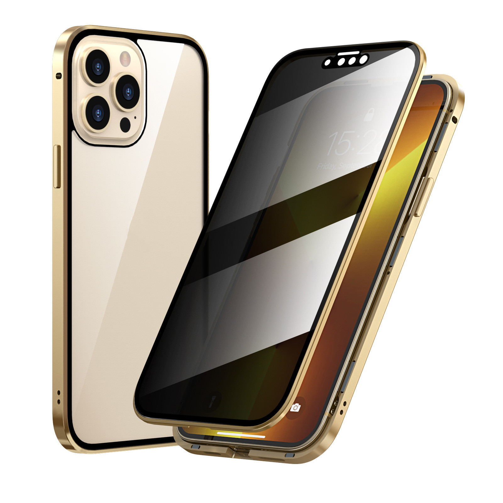 Anti-Privacy Magneto Double Sided Metal Frame Protective Cover - Image 7