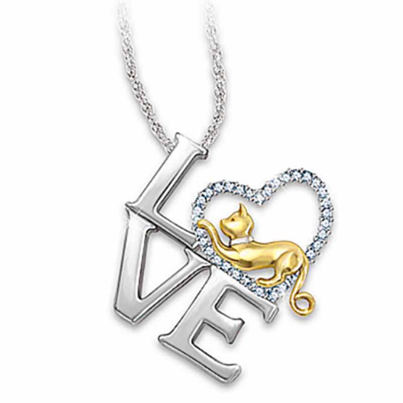 Title 4, European And American Love Alloy Animal Necklac...