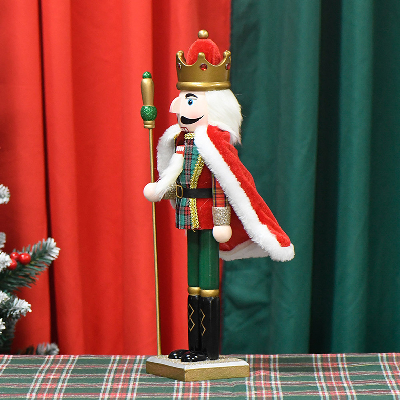 Title 3, Wooden Nutcracker In Traditional Uniform Handma...