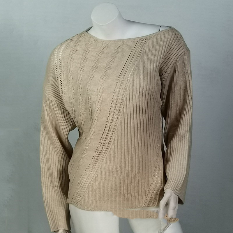 Title 4, Ladies Sweater Ladies Retro Top Lazy Knitted Ca...