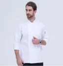 White Button 7Minute Sleeve