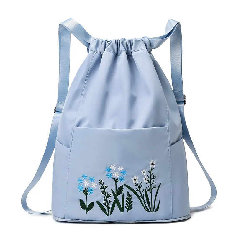 Dry And Wet Separation Casual Folding Backpack - Blue
