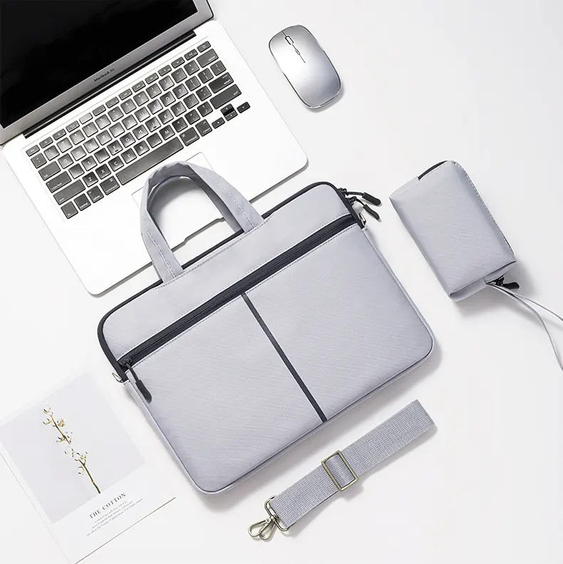 Laptop Sleeve with Zip Shoulder Bag
