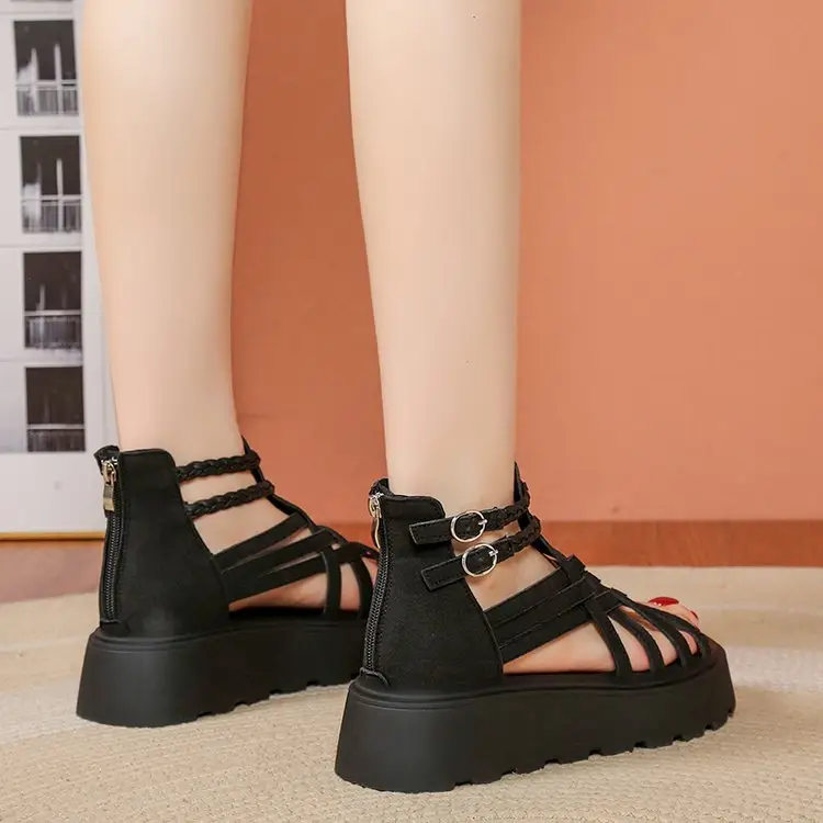 Women's Thick-Sult Ultra-Soft Woven Roman Sandals