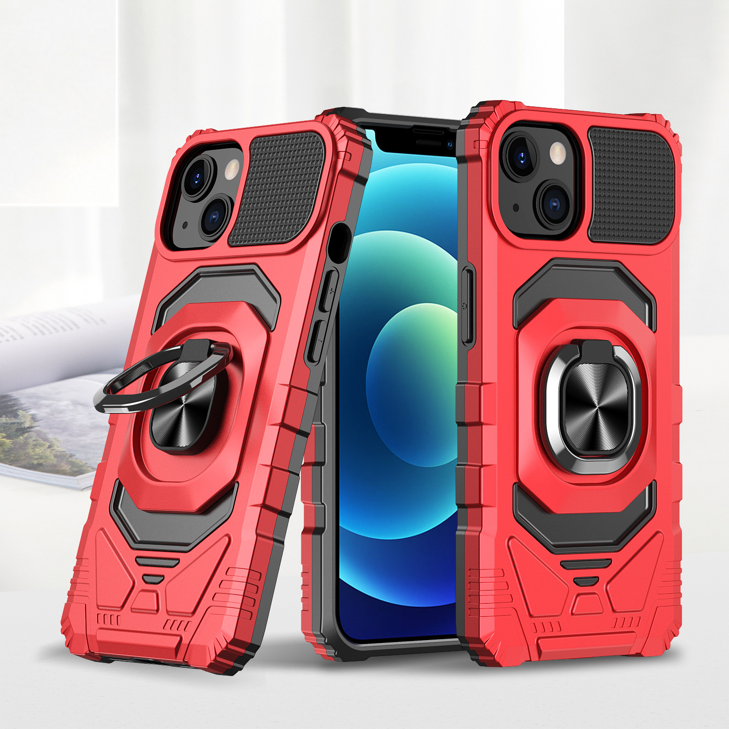 Car Magnetic Ring 2-in-1 Shockproof Phone Case - Image 8