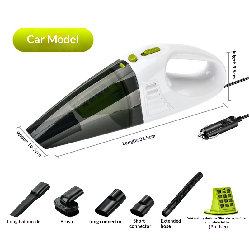 High Power Cordless Handheld Mini Vacuum Cleaner, Strong Suction Wet Dry Vacuum For Car & Household 10
