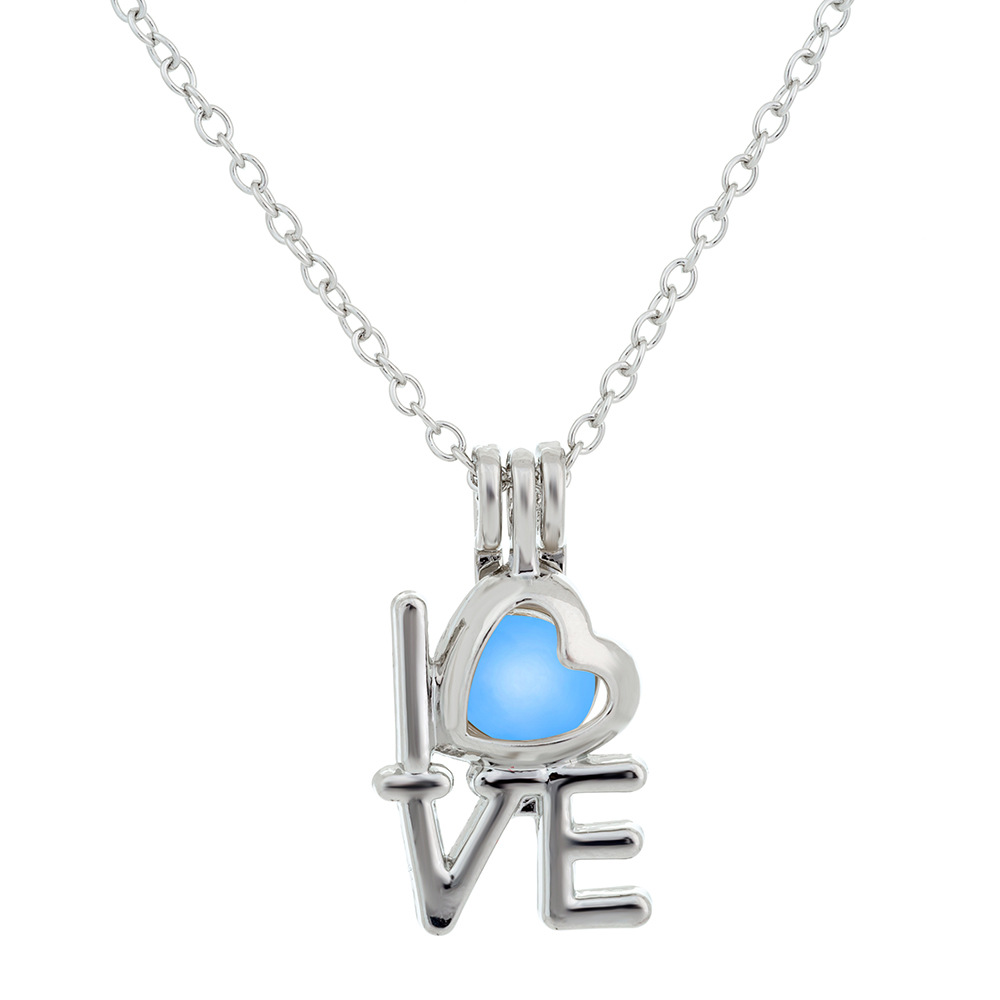 Personalized Valentine's Day LOVE Multi-color Luminous Necklace