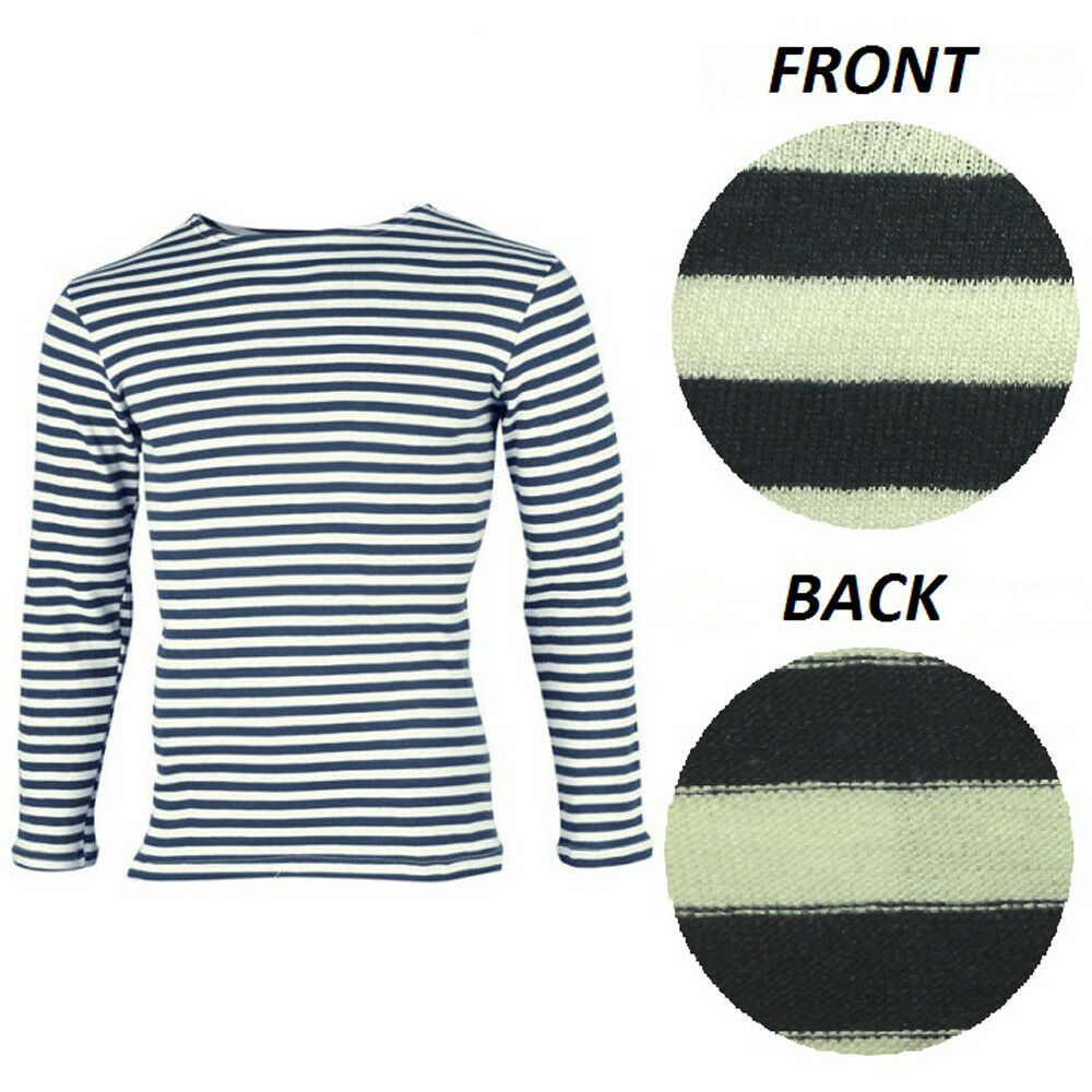 Street Trend Spliced Men's Striped T-shirt