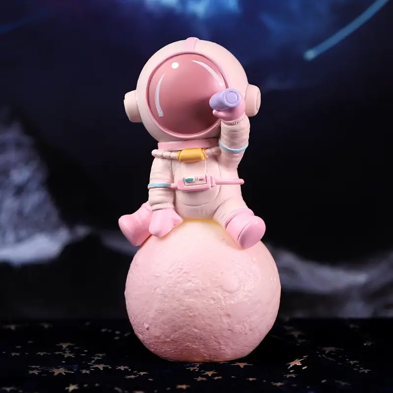 Cartoon Cute Spaceman Bedroom Table Decorations Small Ornaments
