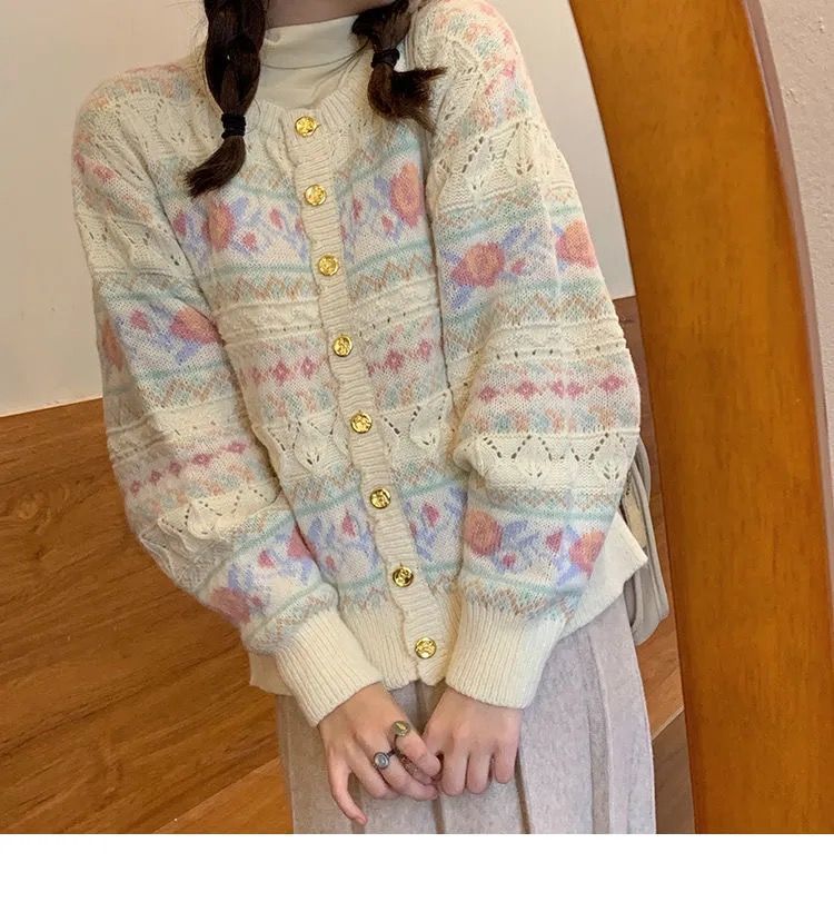 Women's Gentle Knitted Cardigan Lazy Sweater