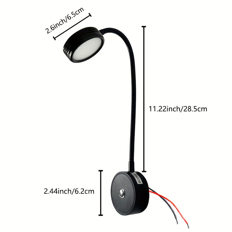 12V LED Touch Dimmable USB Spot Reading Light Motorhome Campervan Caravan Boat — image 7