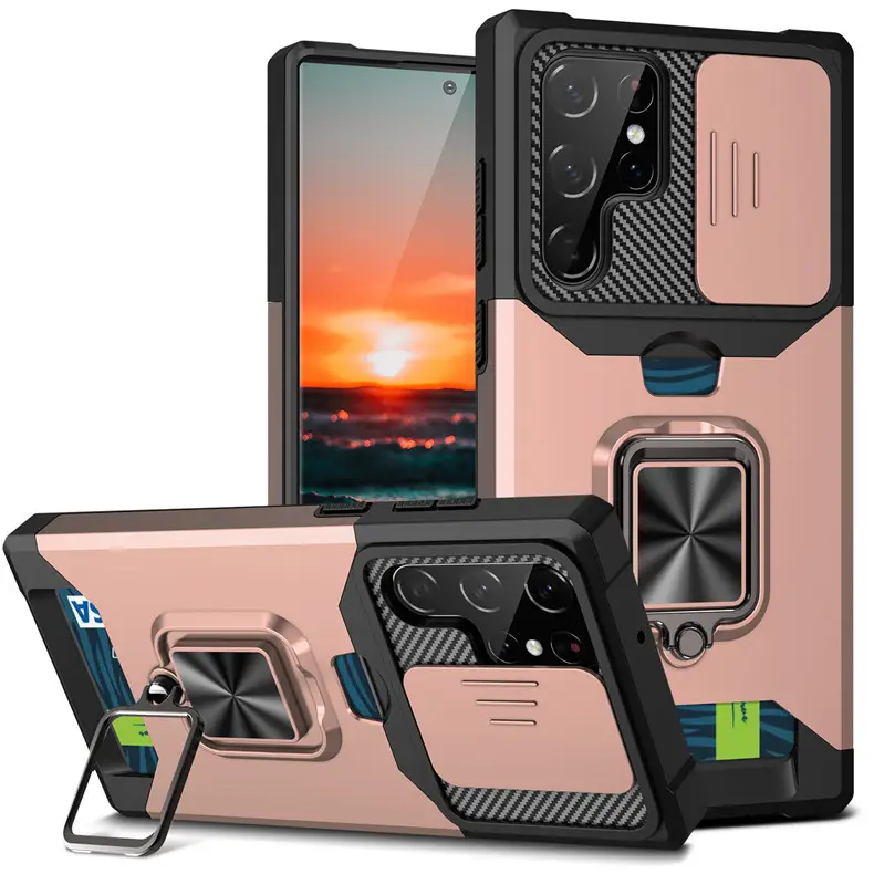 Ultra Plug-in Card Sliding Window Drop-proof Phone Case