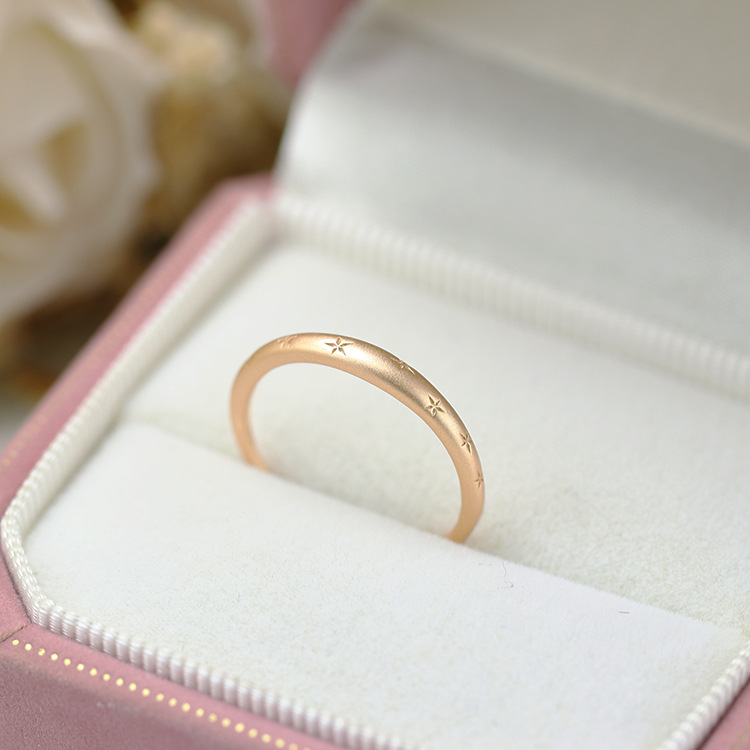 Sterling Silver Plated 14K Gold Star Gold Ring