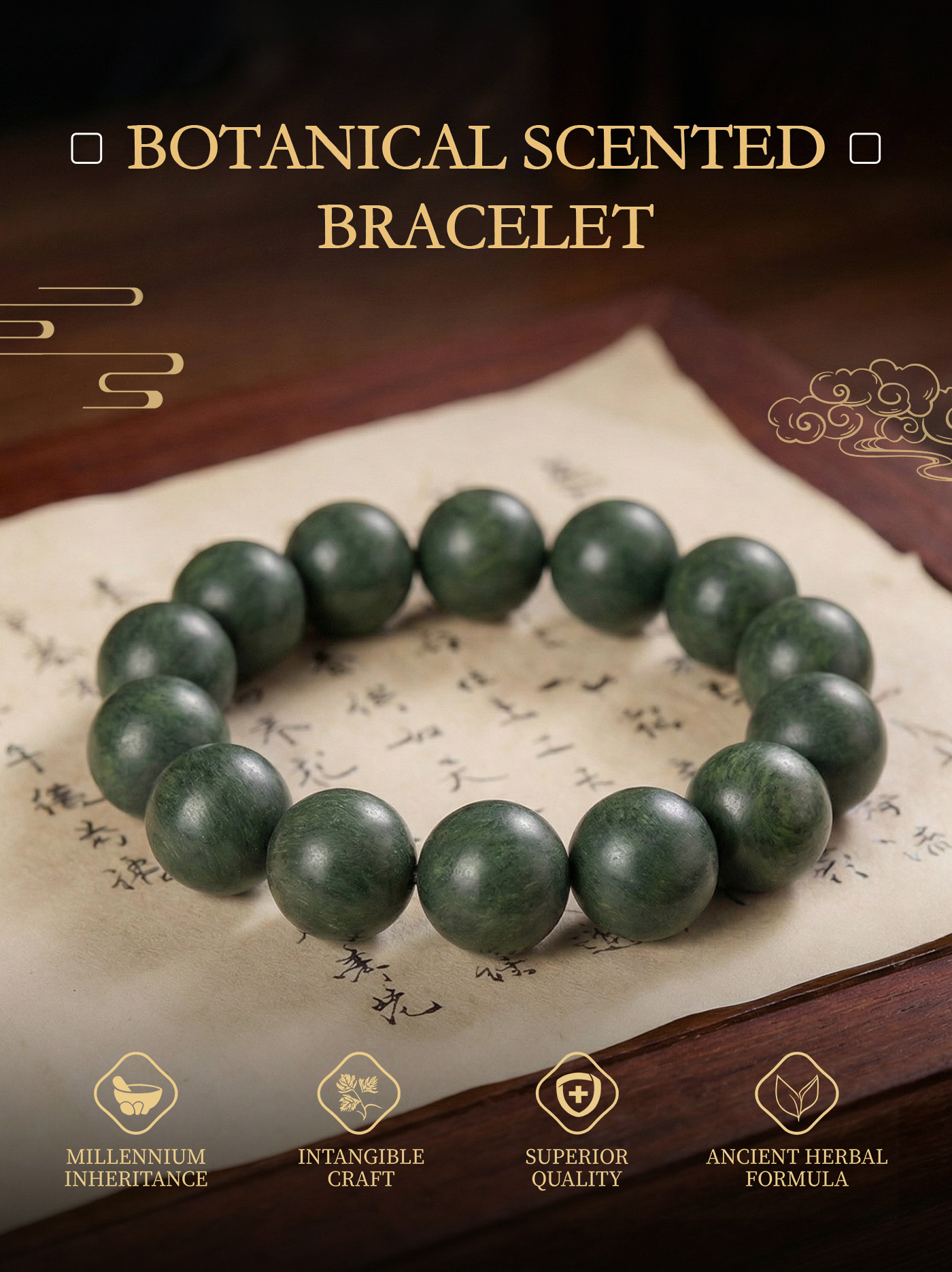 Traditional Chinese Medicine Jewelry Bead Bracelet