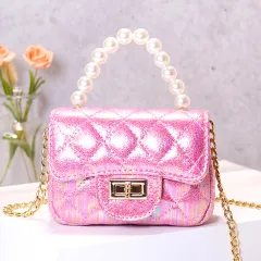 Little Girl Mini Fashion Shoulder Bag - Rose - View 1