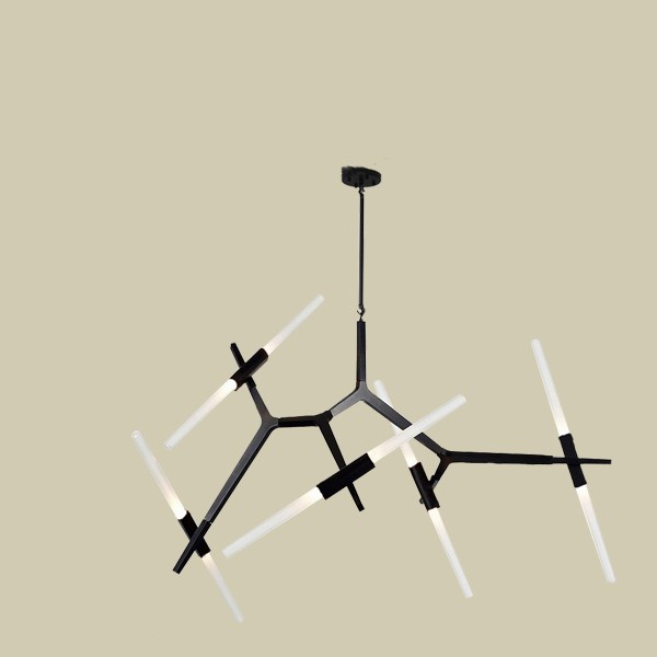 ثريا عصرية غير منتظمة لغرفة المعيشة والطعام بتصميم بسيط