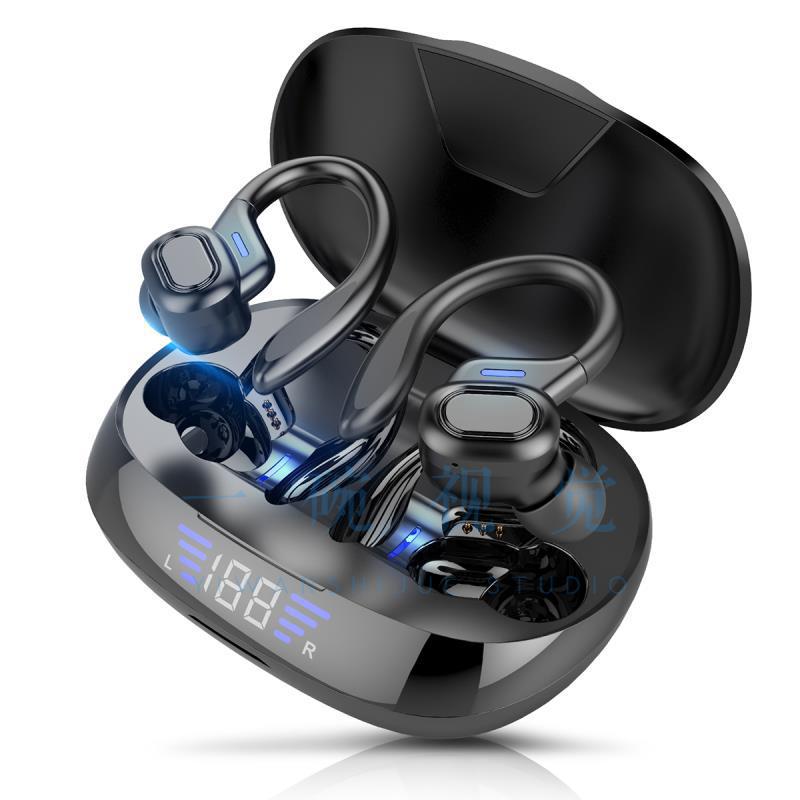 Bluetooth Headset Binaural Ear Hook Touch Headset With LED True Digital - Image 5