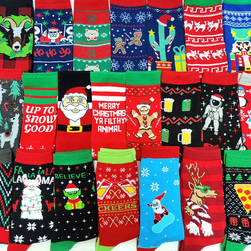 New Christmas Men Socks New Year Funny Tree