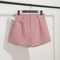 High Waist A-line Wide Leg Pants Loose And Slim - Pink - View 1