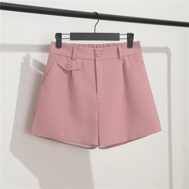 High Waist A line Wide Leg Pants Loose And Slim Pink - Shop at LoveMi