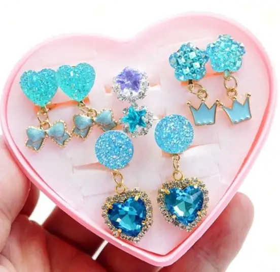 Children's Girls Ear Accessories Gem Toys