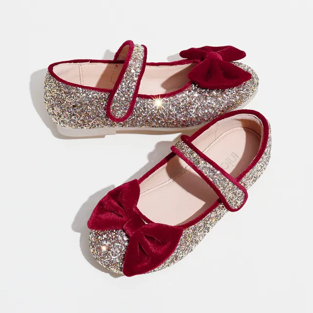 Spring And Autumn New Soft soled Girls' Single Shoes Red - Shop at LoveMi
