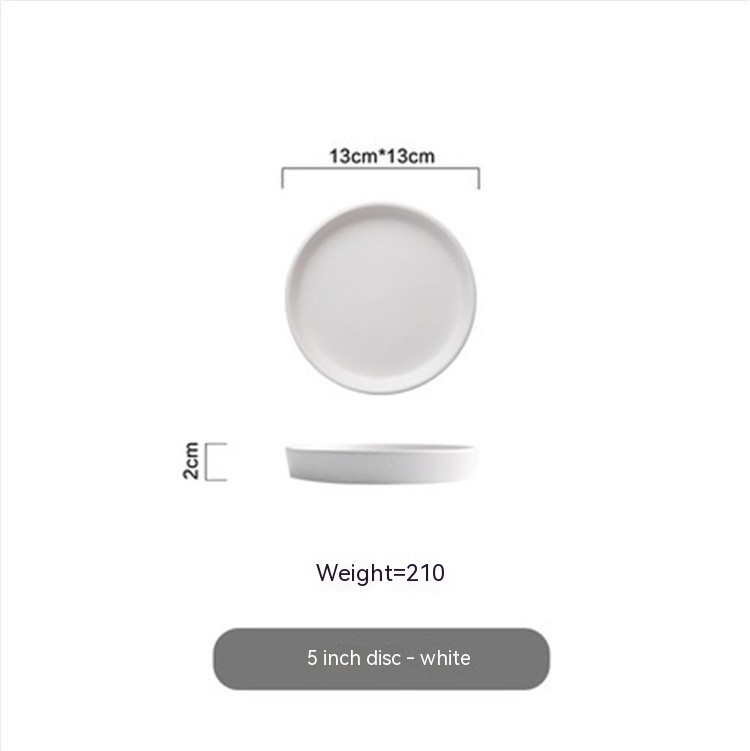 5 Inch Disc White