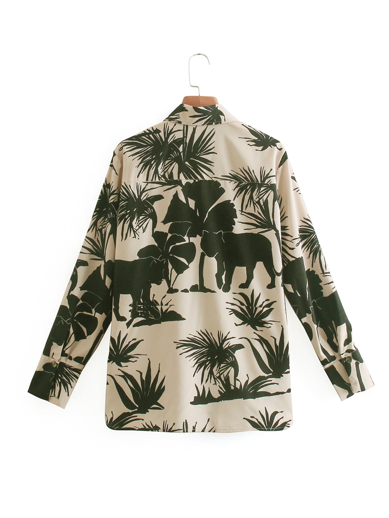 Title 3, Amorous Printed Shirt Loose Long Sleeve Top