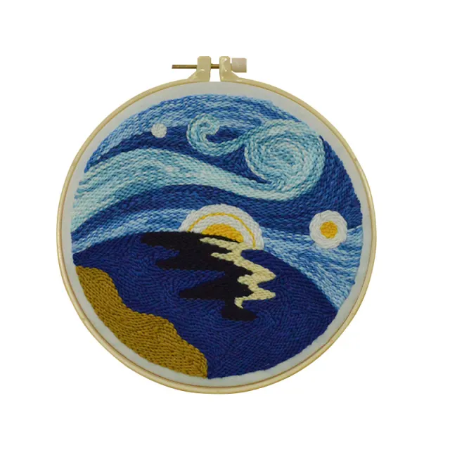 Embroidery Diy Material Pack Set Making Handmade Bright Moon - Shop at LoveMi