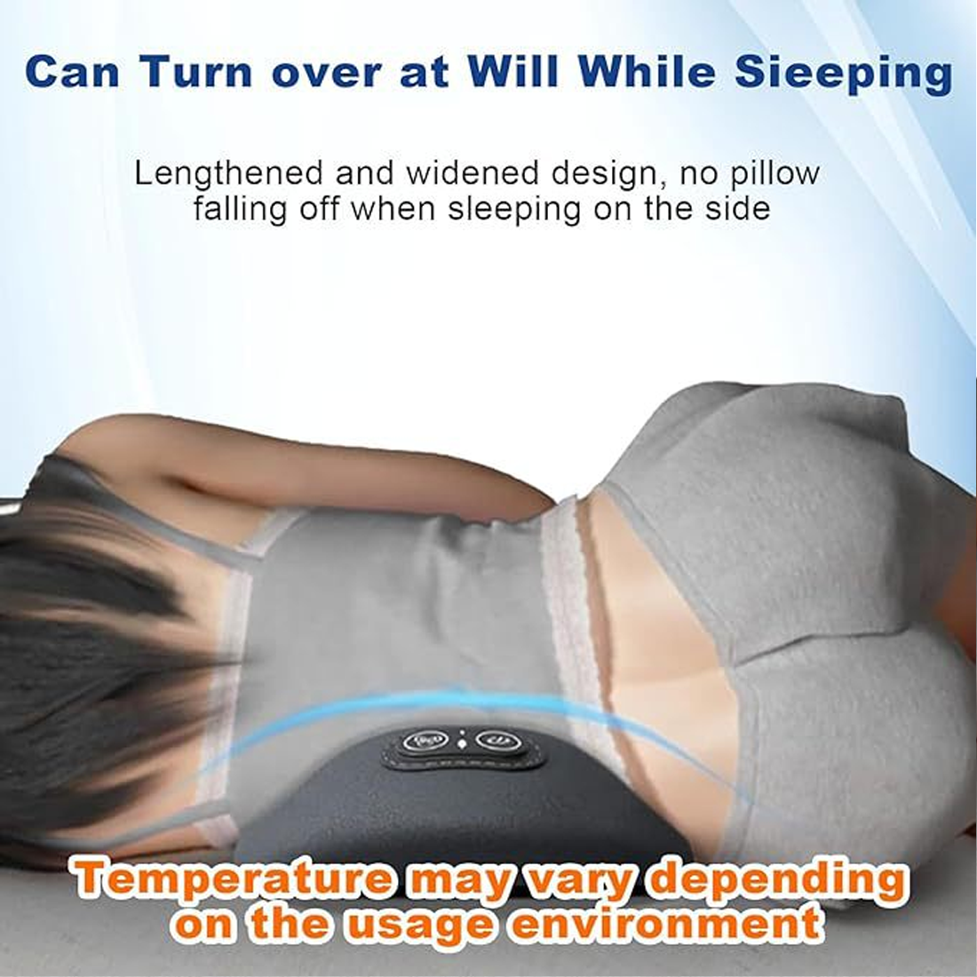 Lumbar Support Pillow Bed Cushion Sleeping Pad Massager — image 9