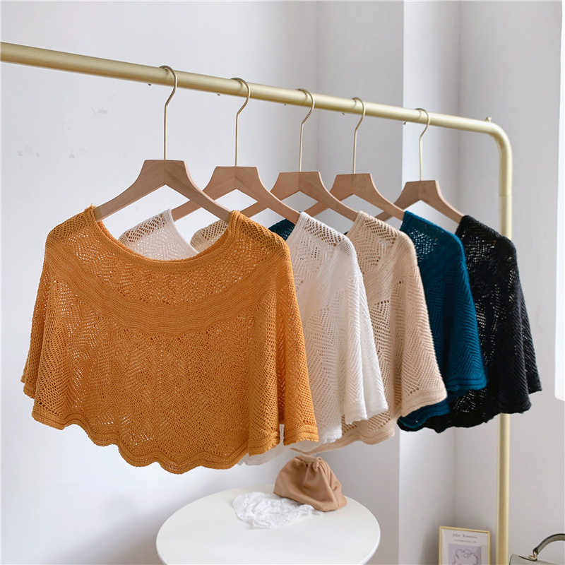 Wool Knitted Shawl With All-match Summer Decoration