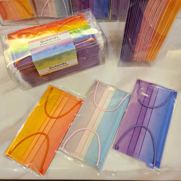 Rainbow Gradient Mask Color Protection Fashion