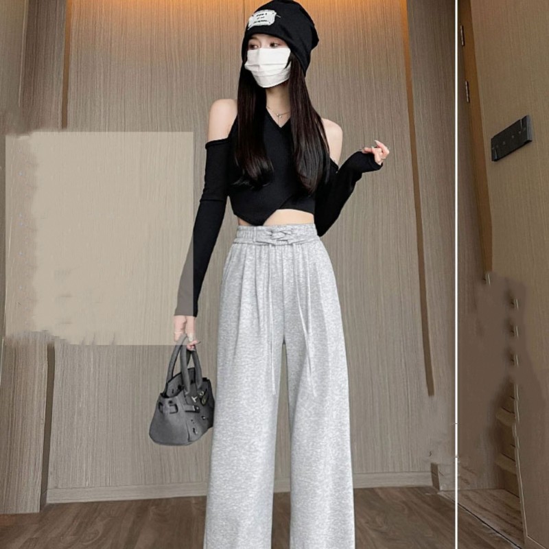 Women's High Waist Drape Slim Casual Pants