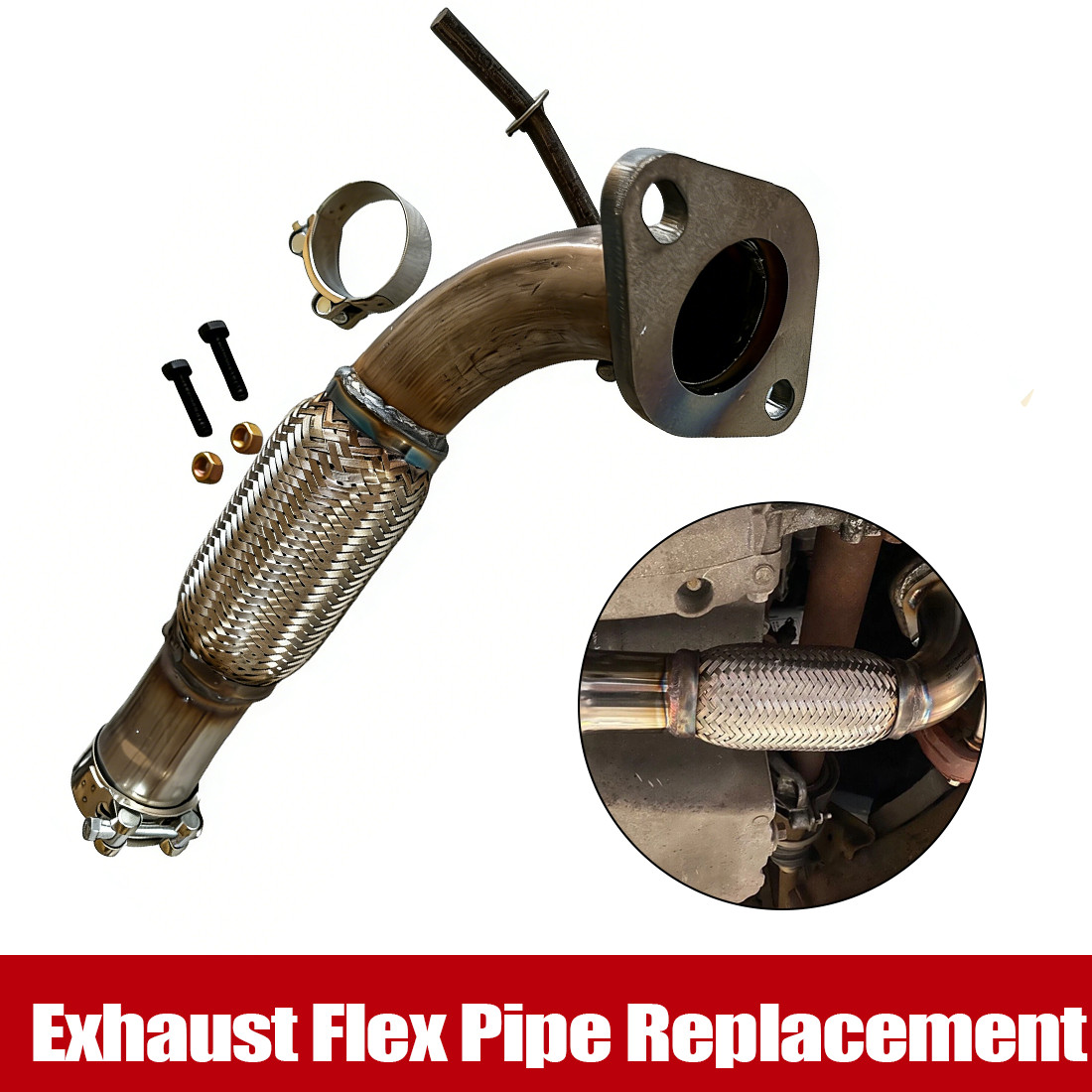 Exhaust Flex Pipe Replacement Kit For - Fiesta 1.0 Ecoboost MK7 & MK7.5 — image 9