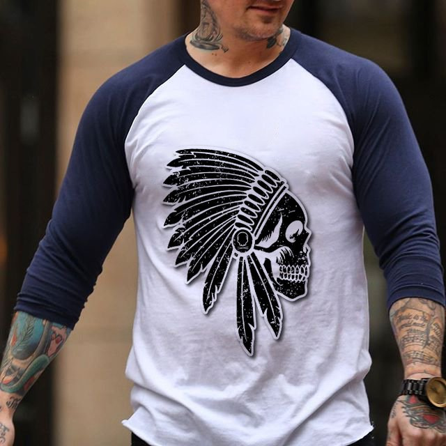 3D Printed Men's Street Long Sleeve Sports T-Shirt Top