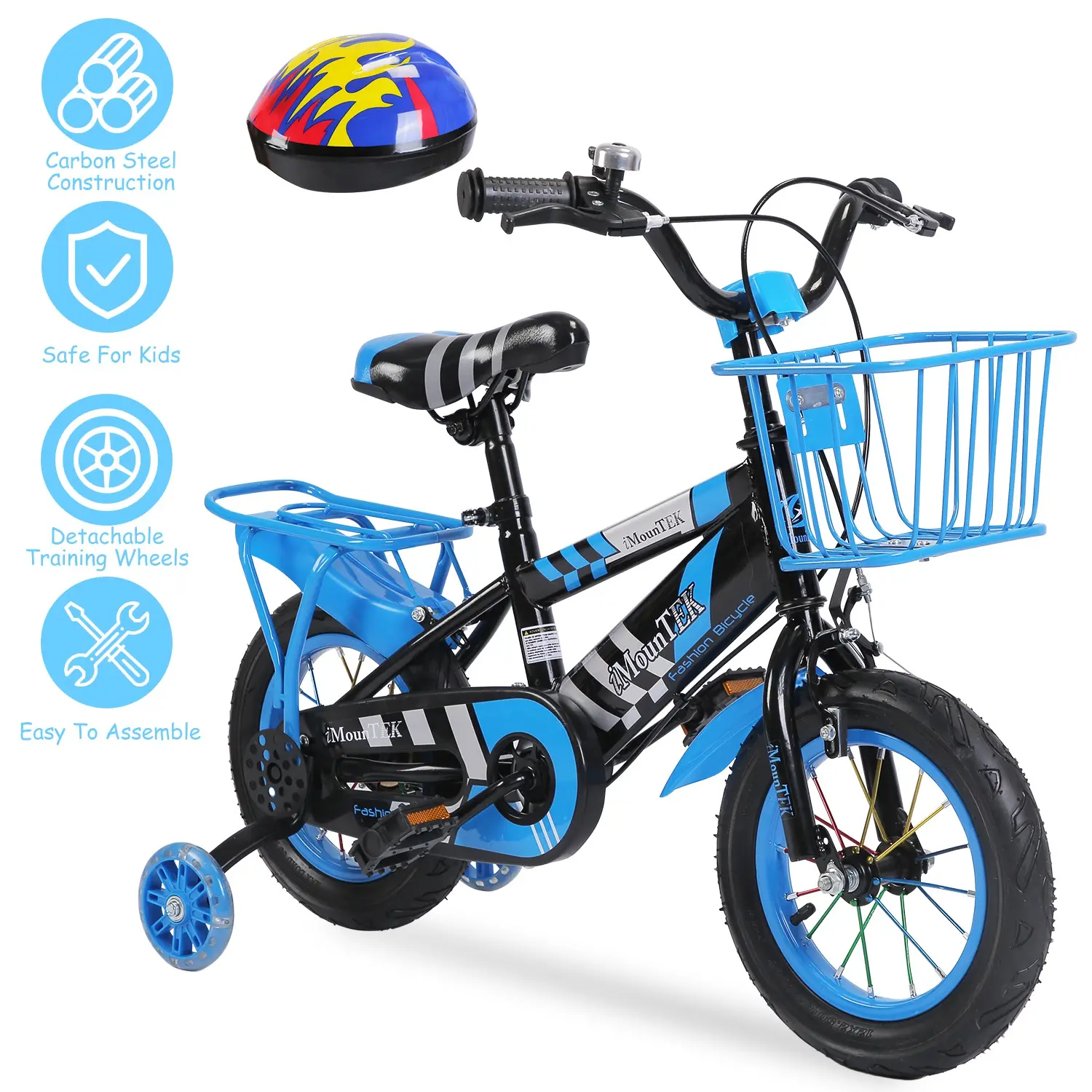 16In Kids Bike With Training Wheels Children