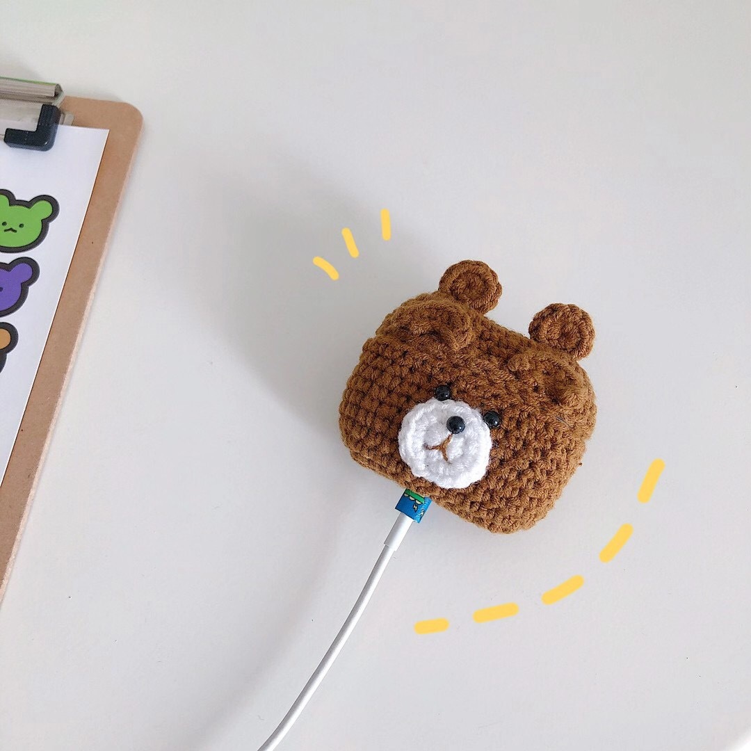 Plush Brown Bear Bluetooth Headset Case Is Cute And Applicable - Image 4