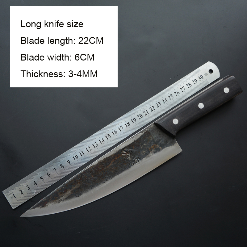 Title 2, Hand-forged boning knife to cut meat profession...